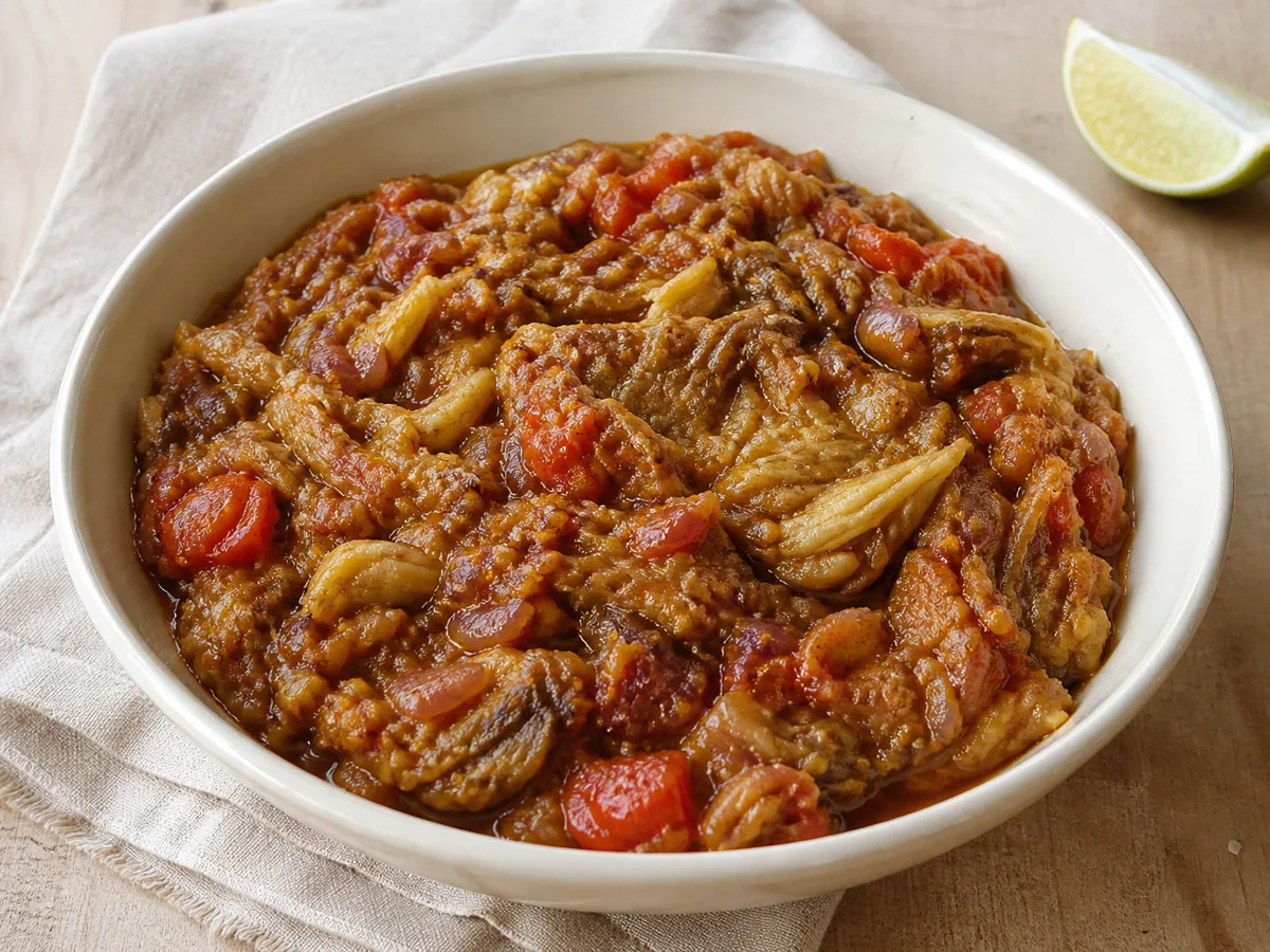 Smoky aubergine bharta